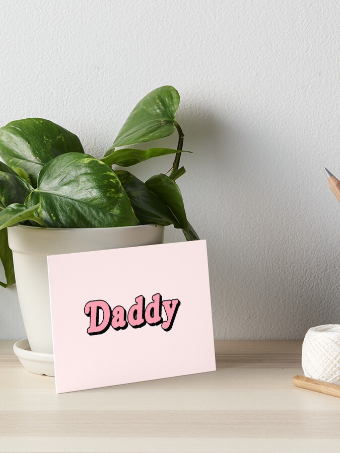 Thumbnail 1 of 2, Art Board Print, DADDY designed and sold by femme fatale.