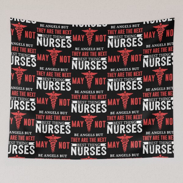 Item preview, Nurses May Not Be Angels But They are the Next Best Thing T-shirt designed and sold by FanityPrints.