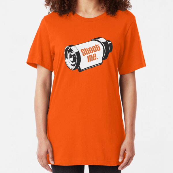 Shoot me 35mm film roll Slim Fit T-Shirt