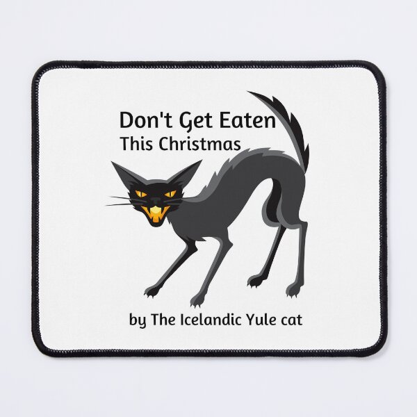 Item preview, Don't get eaten this Christmas by the Icelandic Yule Cat designed and sold by GaflariDesign.