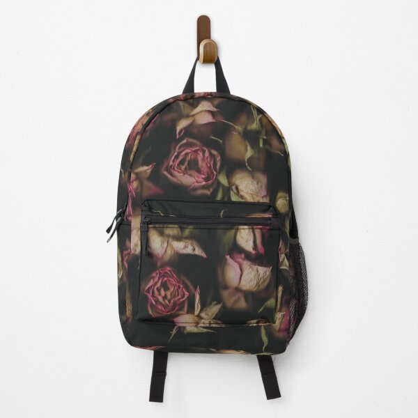 Item preview, Dried pink roses on black background designed and sold by AusraB.