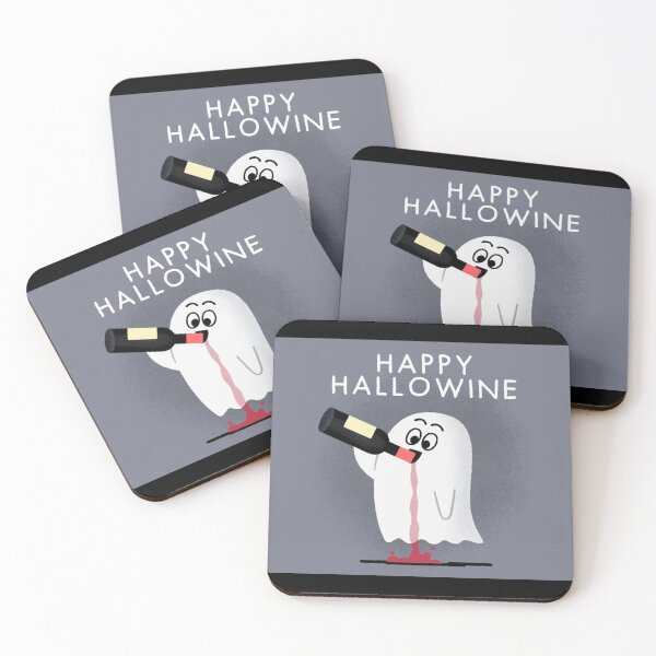 Item preview, Happy Hallowine - Halloween Funny, Trick or Treat, wine drinker ! designed and sold by InsultTees.