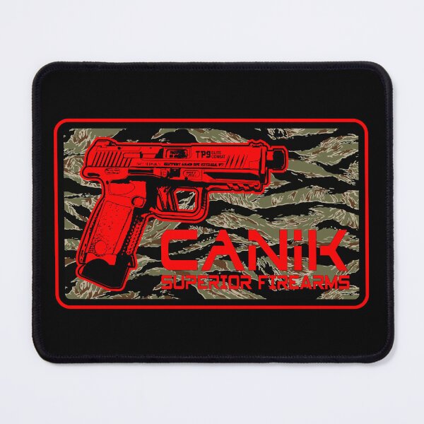 Item preview, Canik TP-9 TP9 Pistol 3D Retro Anime Gun - Warrior Operator - Badge - Magnum PI Camo Tiger Stripe designed and sold by Warhawk Designs.