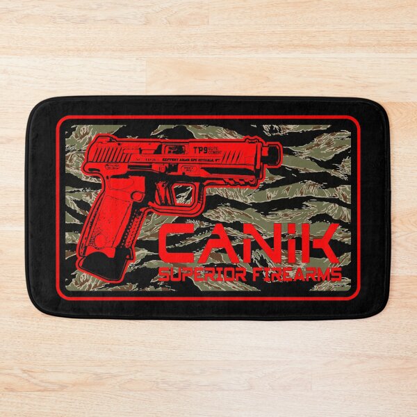 Item preview, Canik TP-9 TP9 Pistol 3D Retro Anime Gun - Warrior Operator - Badge - Magnum PI Camo Tiger Stripe designed and sold by Warhawk Designs.