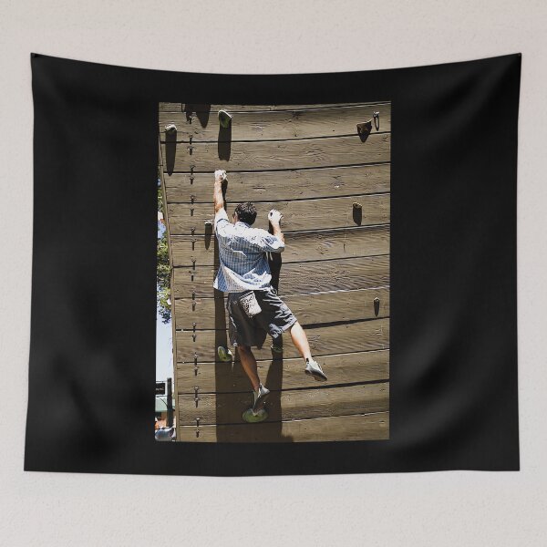 Item preview, 12 a man climbs a climbing wall jay reilly designed and sold by hemmengubioj.