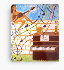 Music Metal Print