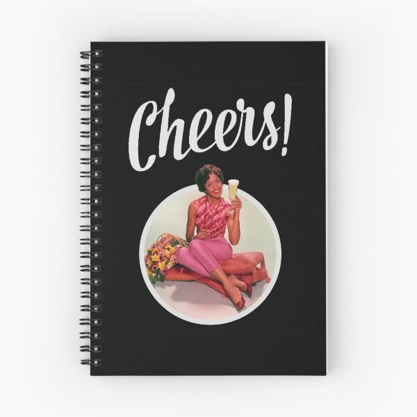 Item preview, Cheers!!! white circle and a lady inviting us a drink! designed and sold by OptLuv.