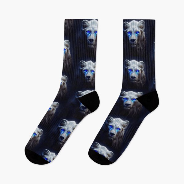 Item preview, White lion midnight blue 3 designed and sold by FuturistDesigns.