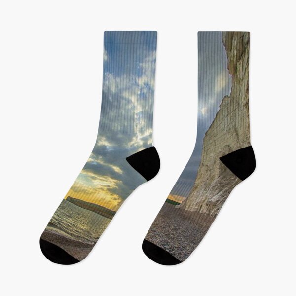 Item preview, Beautiful sunset  on the beach view beside the mountain mock  designed and sold by Durgaa D.