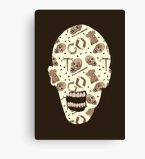 Zombies In Sepia Funny Horror Pattern Canvas Print