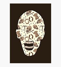 Zombies In Sepia Funny Horror Pattern Photographic Print