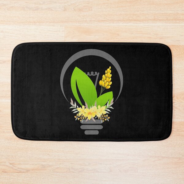 Item preview, Light Bulb With Yellow Flowers designed and sold by The Love Quill.