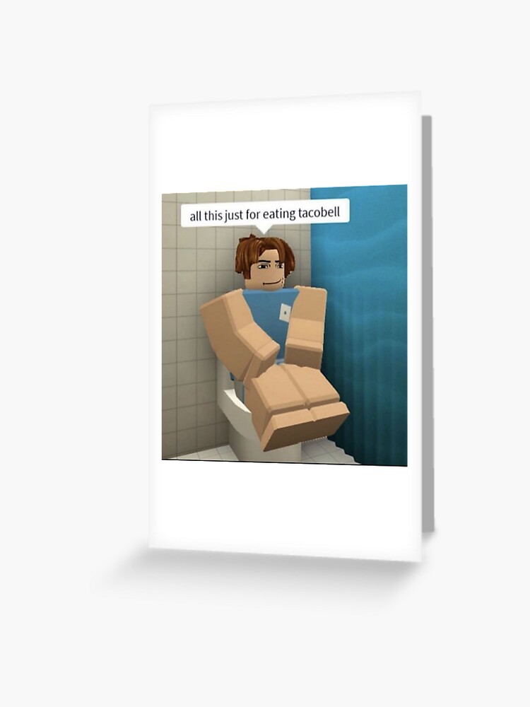 Roblox Meme Greeting Cards for Sale