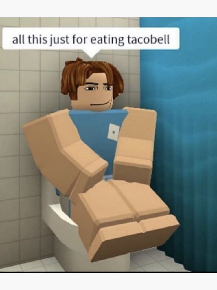 roblox noob avatar eating taco