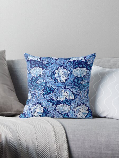 Item preview, William Morris Floral, Cobalt Blue and White  designed and sold by Marymarice.