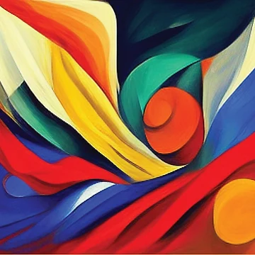 Artwork thumbnail, Contemporary Abstract Colorful Design Pattern by delohill