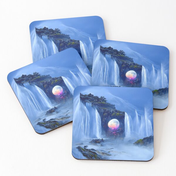 Item preview, Magical waterfalls portal designed and sold by manacosmicdance.