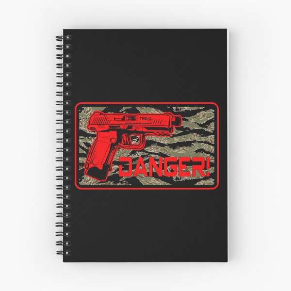 Item preview, Canik TP-9 TP9 Pistol 3D Retro Anime Gun - Warrior Operator - Badge Danger - Magnum PI Camo Tiger Stripes designed and sold by Warhawk Designs.
