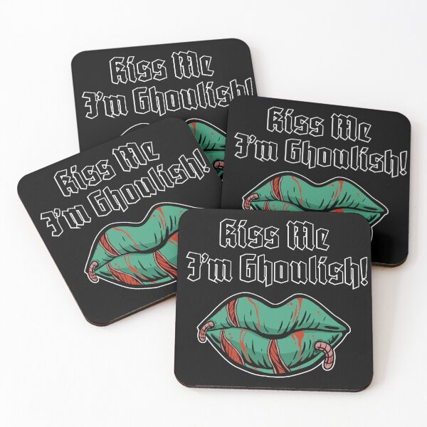 Item preview, Kiss Me I'm Ghoulish! designed and sold by Inferna-Love Creations.