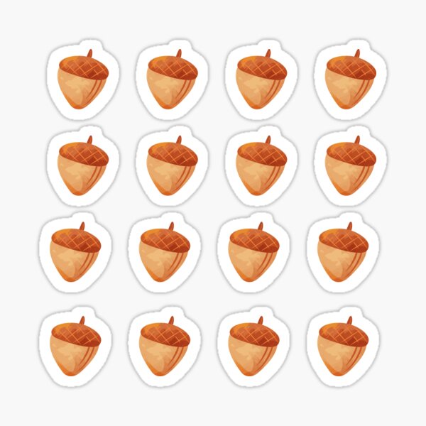 Item preview, Watercolor Acorn Sticker Pack designed and sold by visitors2leads.