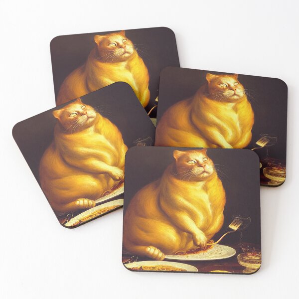 Item preview, Cat eats spaghetti designed and sold by ladarkepoque.