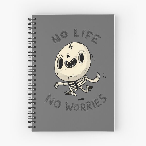 Item preview, No Life No Worries - Carefree Skeleton designed and sold by Nate Bear.