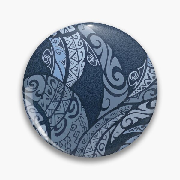 Item preview, Hawaiian Traditional Ocean Blue Tapa designed and sold by J Marielle Designs.