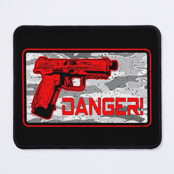 Item preview, Canik TP-9 TP9 Pistol 3D Retro Anime Gun - Warrior Operator - Badge Danger - Camo Snow Urban designed and sold by Warhawk Designs.