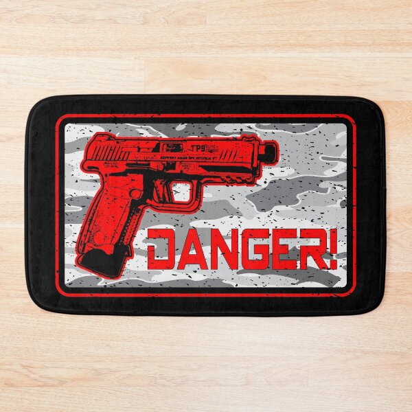 Item preview, Canik TP-9 TP9 Pistol 3D Retro Anime Gun - Warrior Operator - Badge Danger - Camo Snow Urban designed and sold by Warhawk Designs.