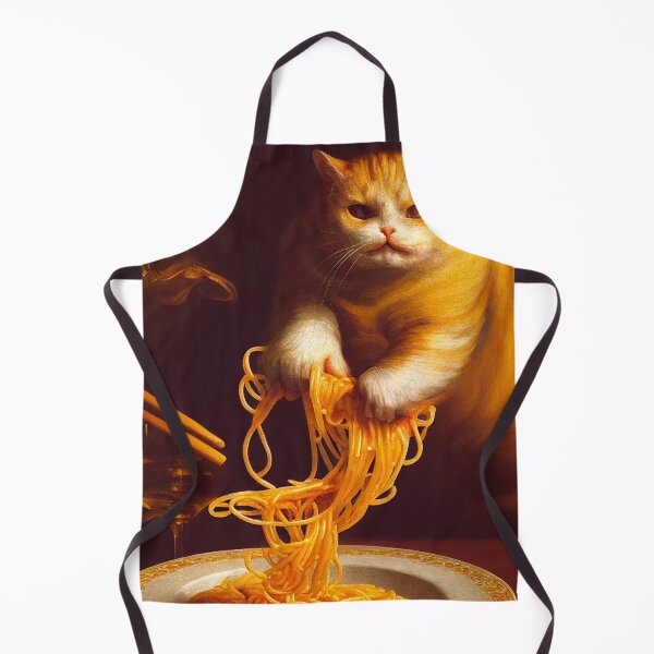 Item preview, Cat eats spaghetti designed and sold by ladarkepoque.