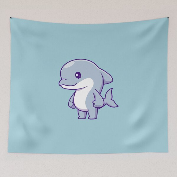Item preview, Cute cartoon dolphin designed and sold by Tobasiano.