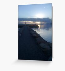 Sun setting... Greeting Card