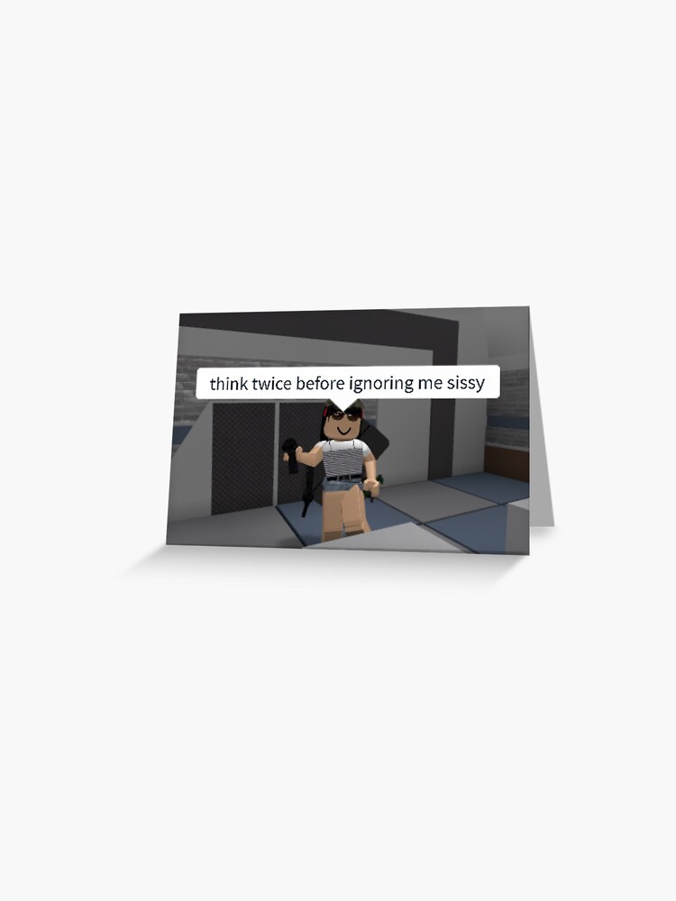 Roblox Meme Greeting Cards for Sale