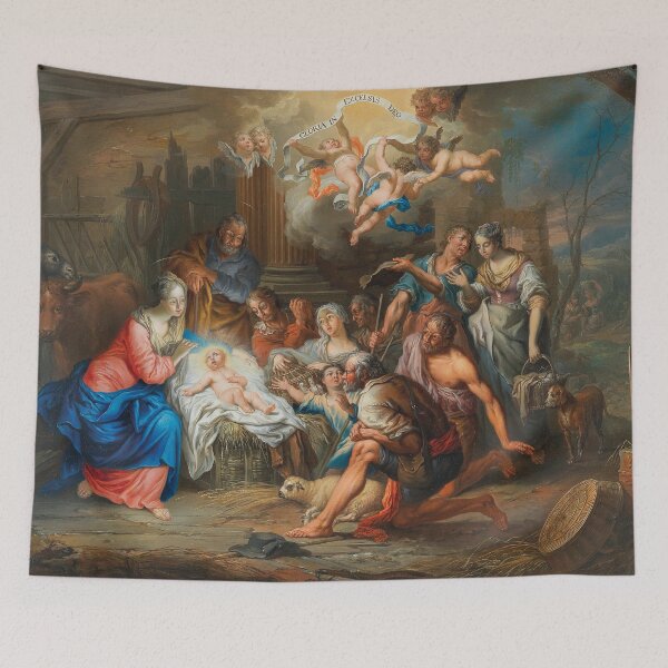 Item preview, The Adoration of the Shepherds | Franz Christoph Janneck | 18th Century Gospel Biblical Art designed and sold by CJET.