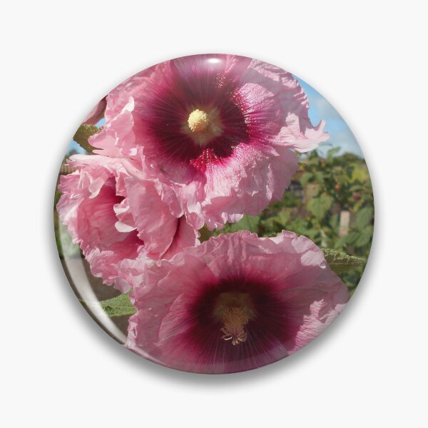 Item preview, Pink Hollyhock designed and sold by Floral-Art.