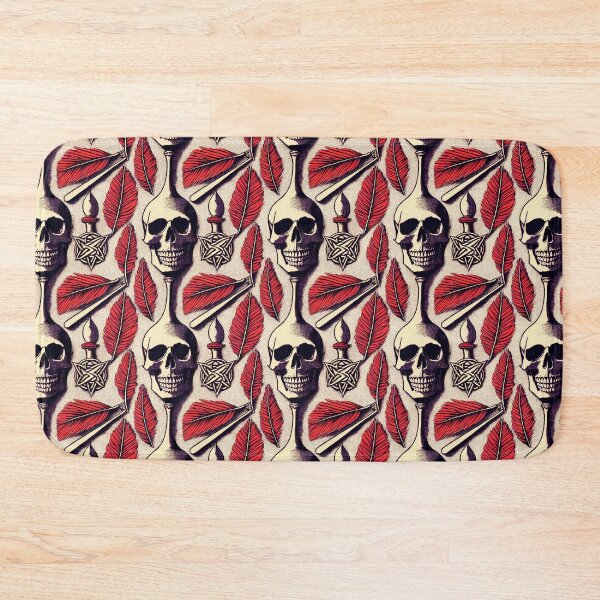 Item preview, Witchcraft feather and skull background designed and sold by JinxedMonster.