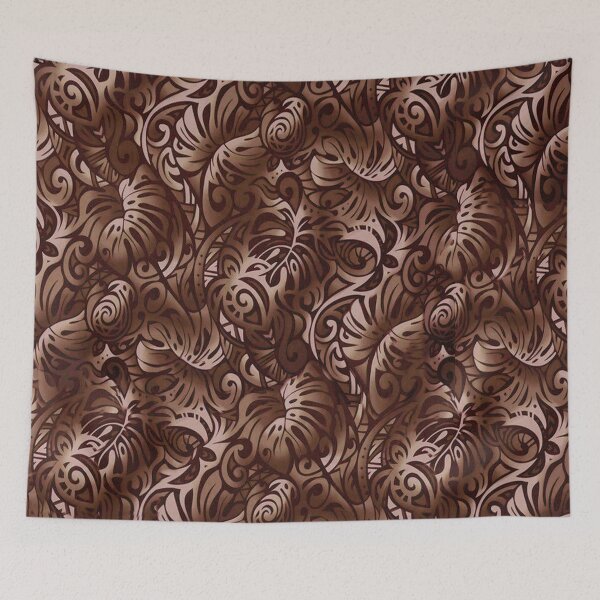 Item preview, Shades of Kona Koffee Bark Cloth designed and sold by J Marielle Designs.