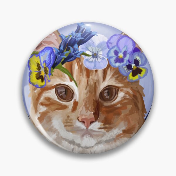 Item preview, Ginger Cat Portrait  designed and sold by DrawBotanical.