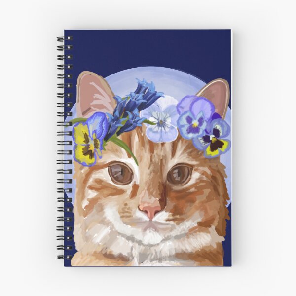 Item preview, Retrato de gato jengibre designed and sold by DrawBotanical.