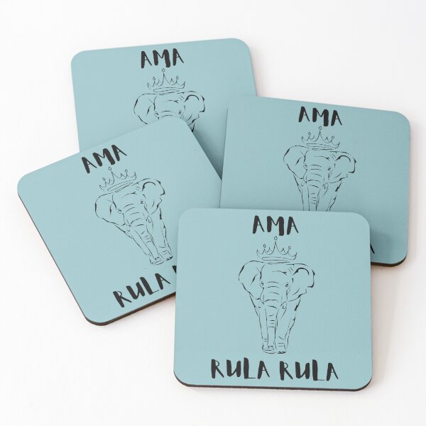 Item preview, Funny South African Ama Rula Rula Elephant With Crown designed and sold by KiffDesigns.