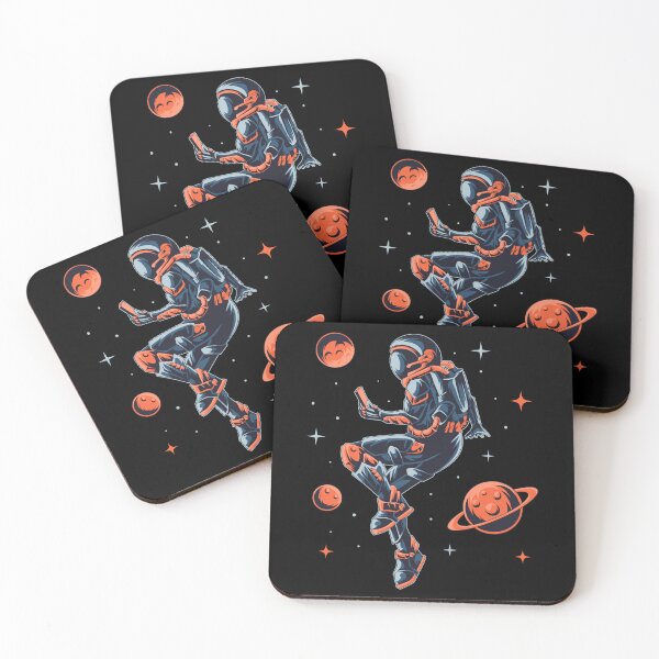 Item preview, Astronaut with mobile in space, cool space design designed and sold by reka88.