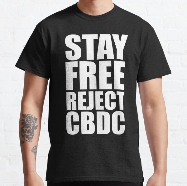 Artikel-Vorschau von Bleiben Sie frei, lehnen Sie CBDC ab, sagen Sie Nein zu CBDC, digitale Zentralbankwährung, Britcoin, designt und verkauft von Giovanni-c.