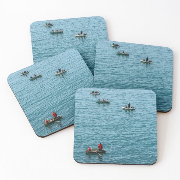 Item preview, Fishing boats in the sea designed and sold by KGPhotoArt.