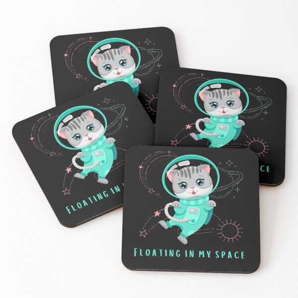 Item preview, Cute kitty in space designed and sold by reka88.