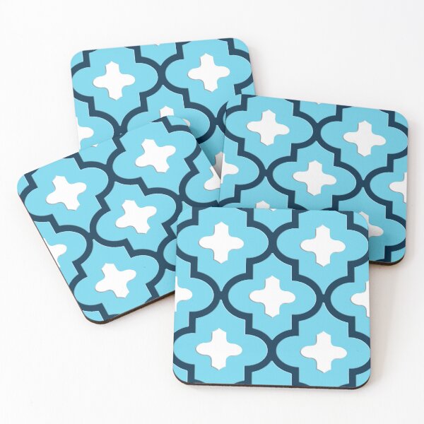 Item preview, Classic Moroccan Tile, Indigo and Sky Blue designed and sold by Marymarice.