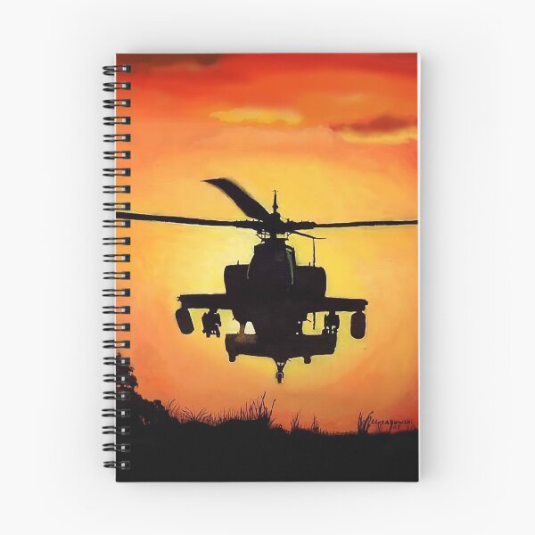 Item preview, AH-64 Apache Helicopter Oil Painting designed and sold by CoolCarVideos.