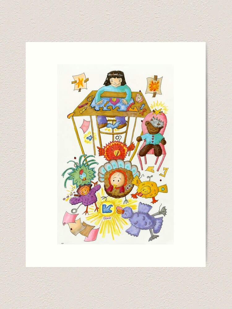 Thumbnail 1 of 3, Art Print, The Sky is Falling designed and sold by lorybit.