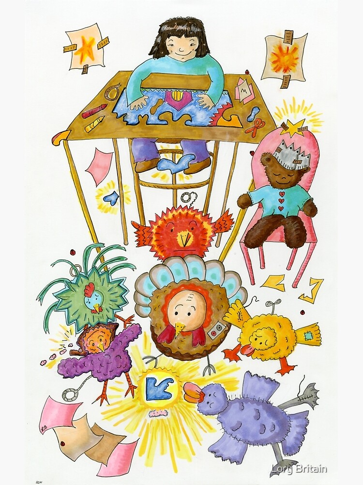 Thumbnail 3 of 3, Art Print, The Sky is Falling designed and sold by lorybit.