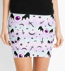Pastel Melt Winged Eyes Mini Skirt