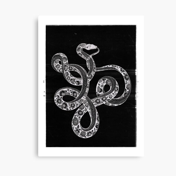 Floral ouroboros I Canvas Print